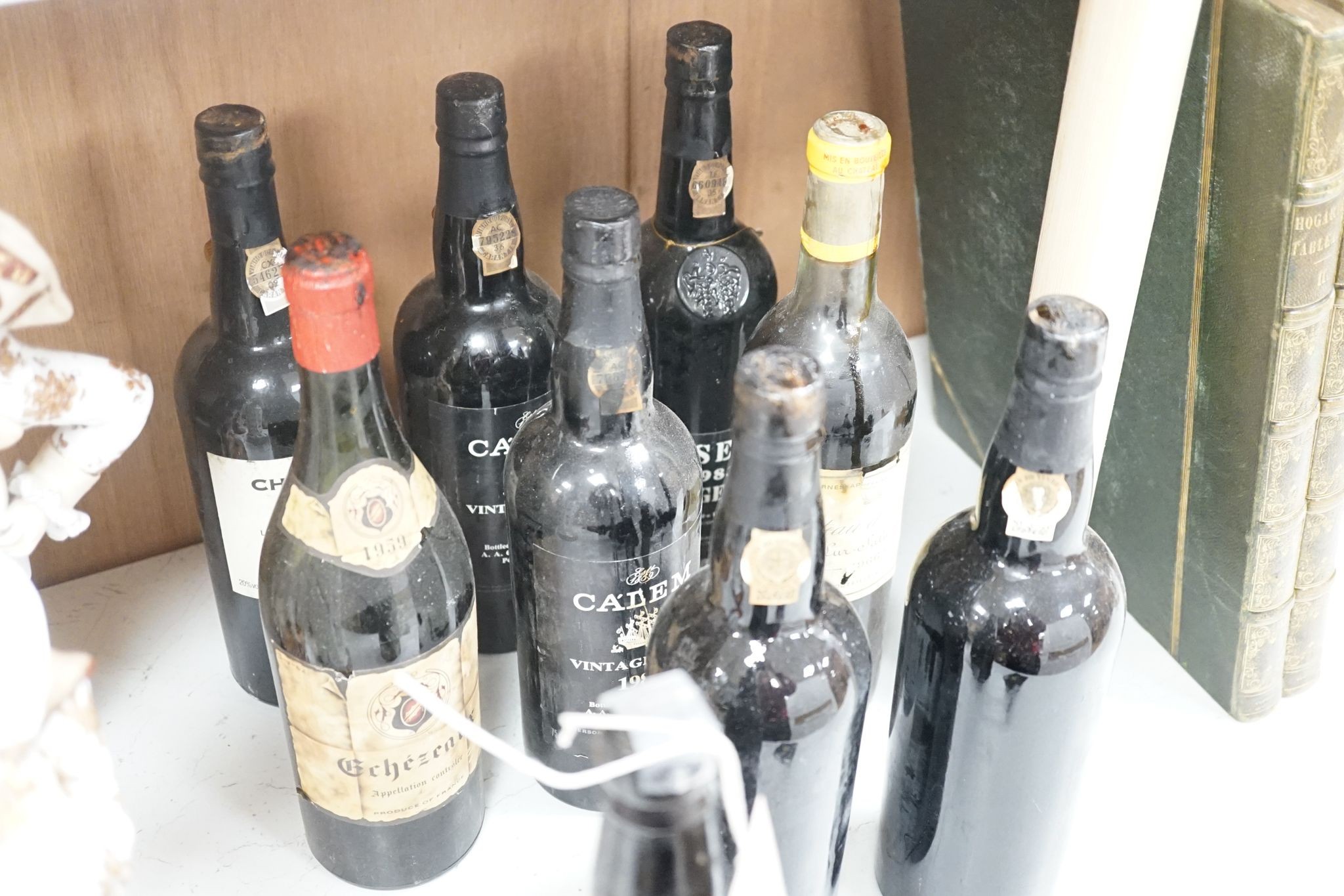Ten bottles of mixed Port including Boa Vista, 1962 and Quinta do Noval, 1966 and a bottle of Madeira